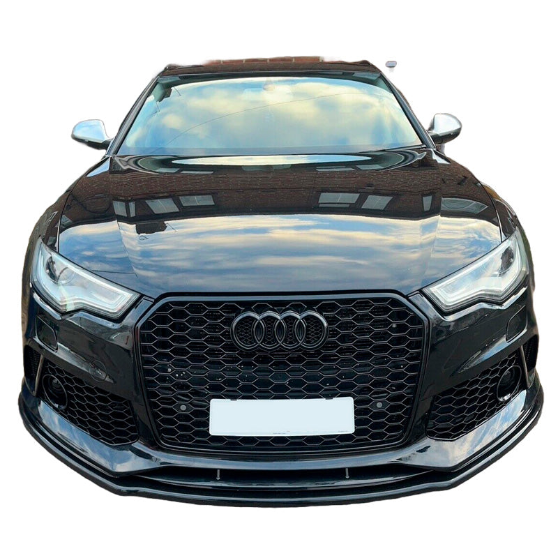 OneWay, Frontspoiler, Glanzend zwart, Geschikt voor Audi RS6 C7 & C7 Facelift (2013-2017)