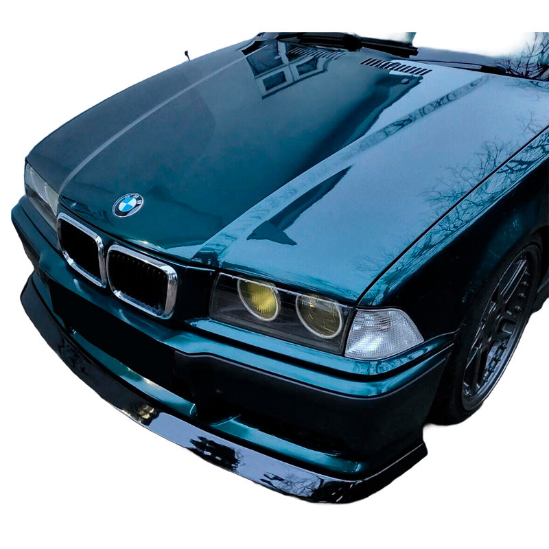 OneWay, Front spoiler, Glossy black, Fits BMW M3 E36 1991-2000, OEM quality