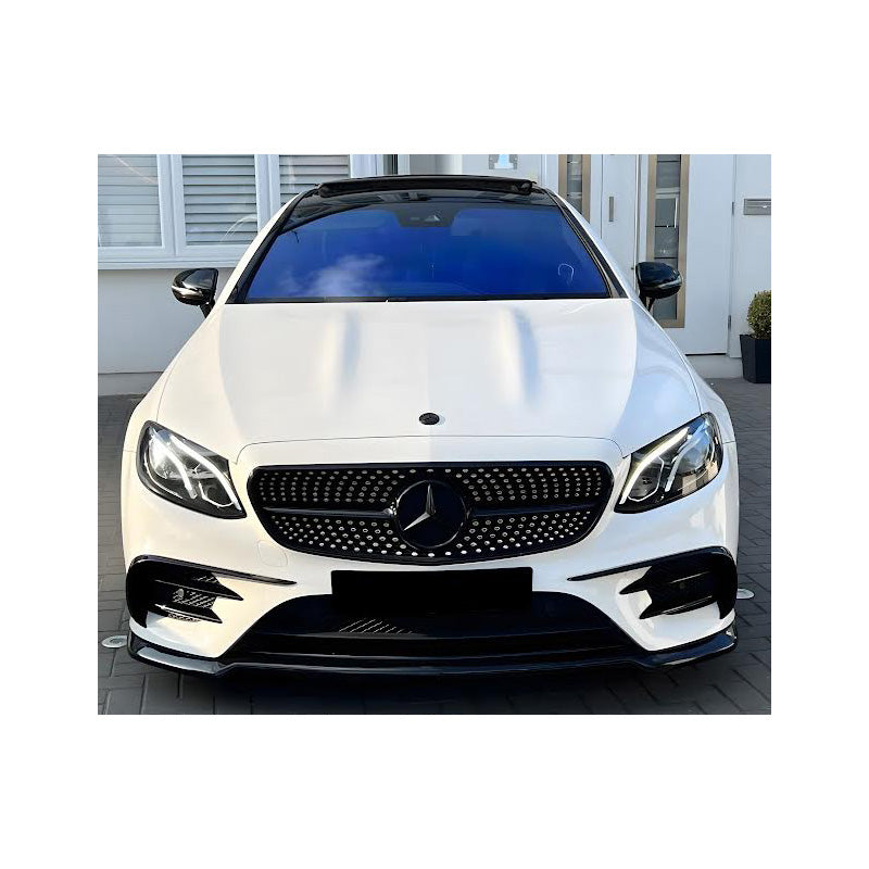 OneWay, Front spoiler, Glossy black, Fits Mercedes E-Class E63 AMG S213/W213 (2017-2021)