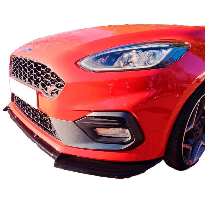 OneWay, Front spoiler, Glossy black, Fits Ford Fiesta MK8 ST/ST-Line 2017-2021, 'Elegance'
