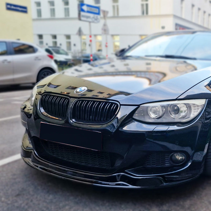 OneWay, spoiler avant, noir brillant, compatible avec BMW 3-Serie E92/E93 M-Sport 2010-2013