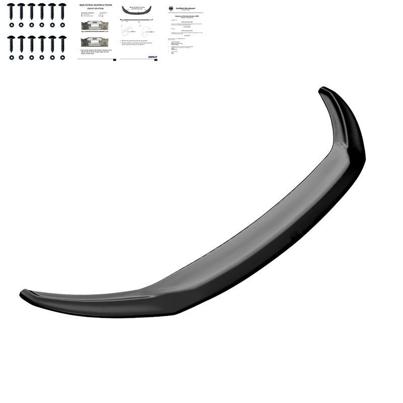 OneWay, Front spoiler, Glossy black, Fits Skoda Superb 3V HB/Combi (2015-2018)