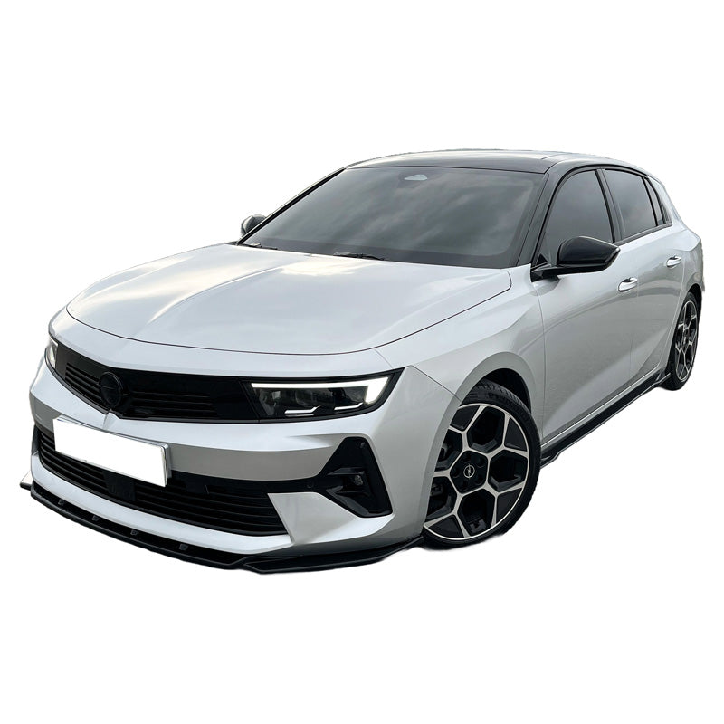OneWay, Front spoiler, Gloss black, Fits Opel Astra L HB/ST 2020-, OEM quality