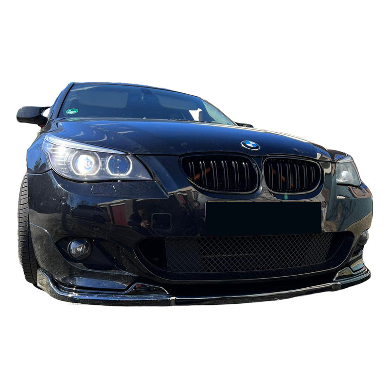 OneWay, spoiler avant, noir brillant, compatible avec BMW 5-Series E60/E61 M-Pack 2003-2010, 'Élégance'