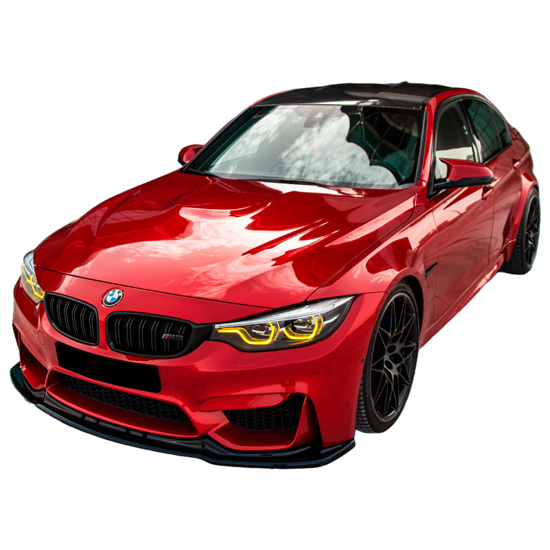 OneWay, spoiler avant, noir brillant, compatible avec BMW M3 F80 2014-2018