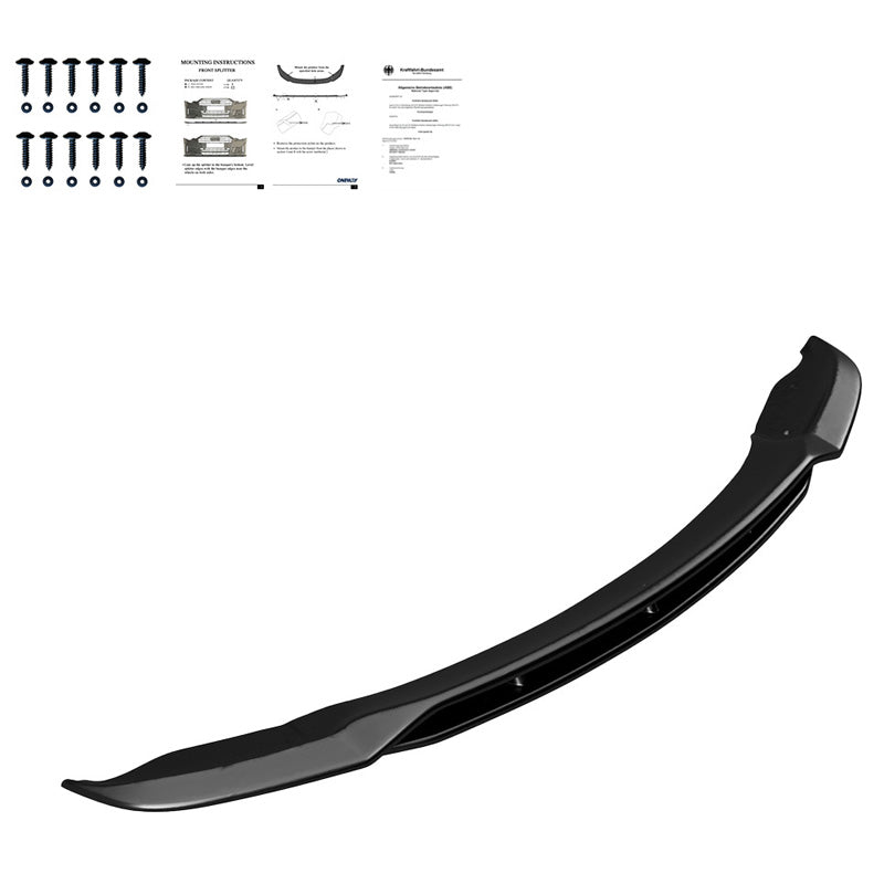 OneWay, Front spoiler, Glossy black, Fits BMW X5 E70 M-Pack Facelift (2010-2013)
