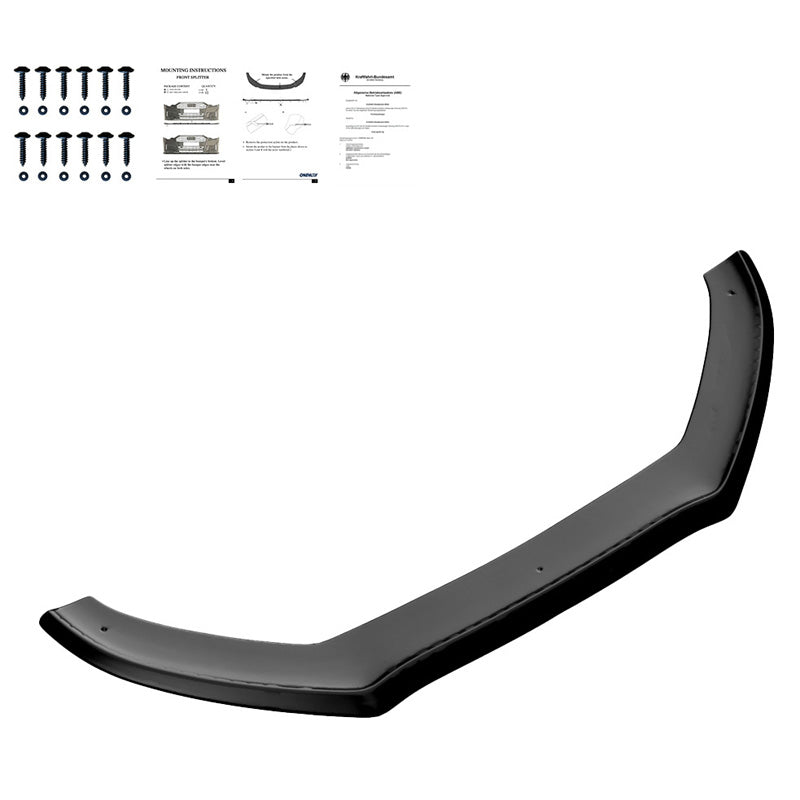 OneWay, Front spoiler, Glossy Black, Fits Audi A5 S-line/S5 8T Facelift 2011-2016