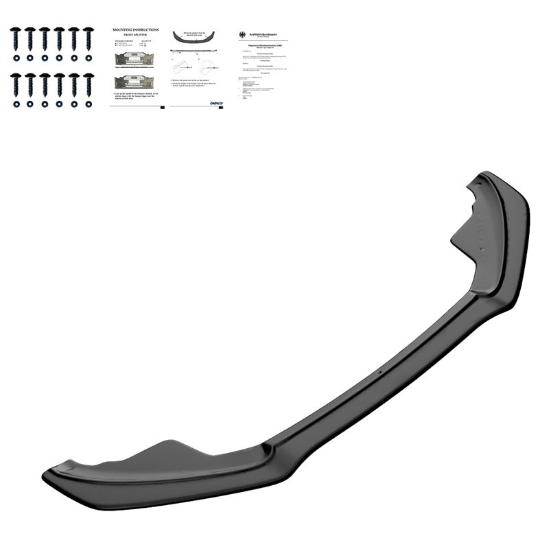 OneWay, Front spoiler, Glossy Black, Fits Audi A5 S-line/S5 8T (2007-2011)
