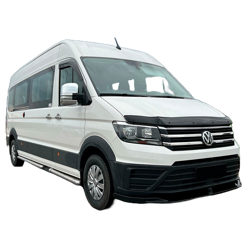 OneWay, spoiler avant, noir brillant, compatible avec Volkswagen Crafter MK2 (2016-) & MAN TGE MK1 PreFacelift (2016-), 'Version 2'
