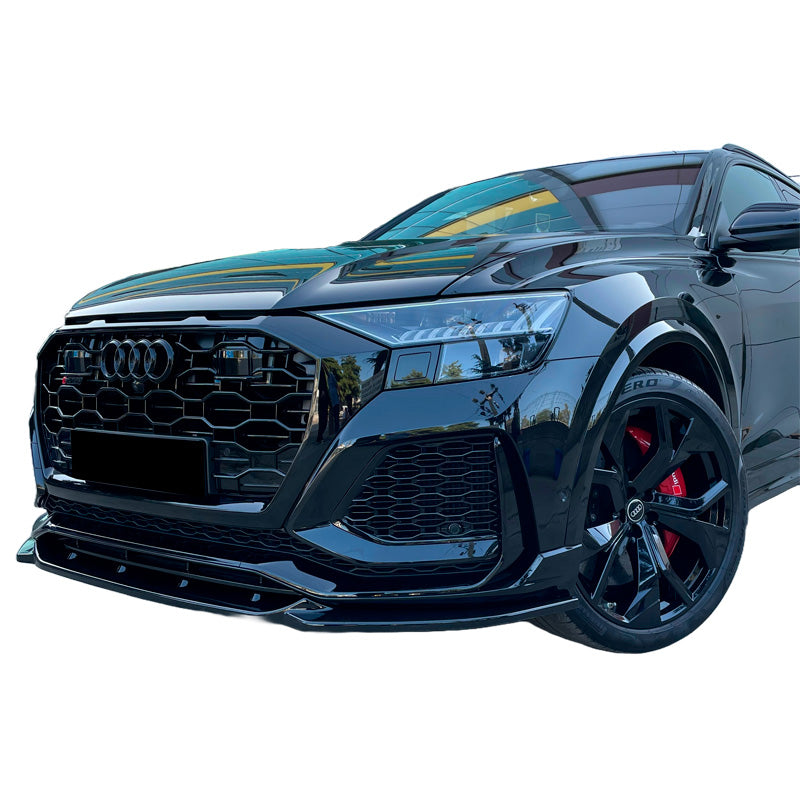 OneWay, spoiler avant, noir brillant, convient à Audi RS Q8 MK1 (2019-2023)