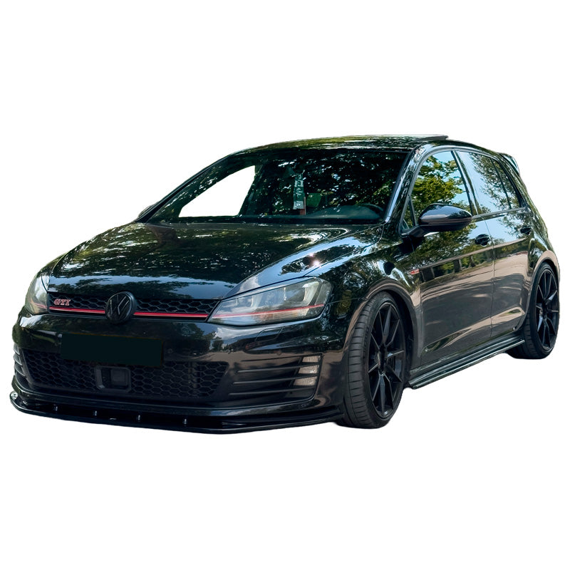 OneWay, spoiler avant, noir brillant, convient à Volkswagen Golf VII HB/Variant GTI/GTD 2013-2016