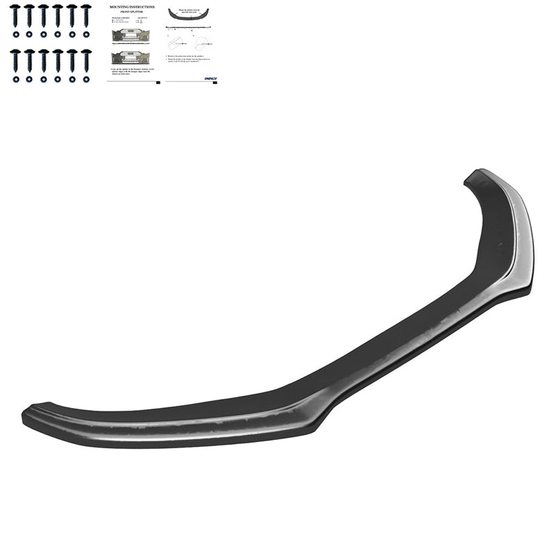OneWay, Front spoiler, Glossy Black, Fits Audi A4 S-Line/S4 B8 Facelift (2012-2015)