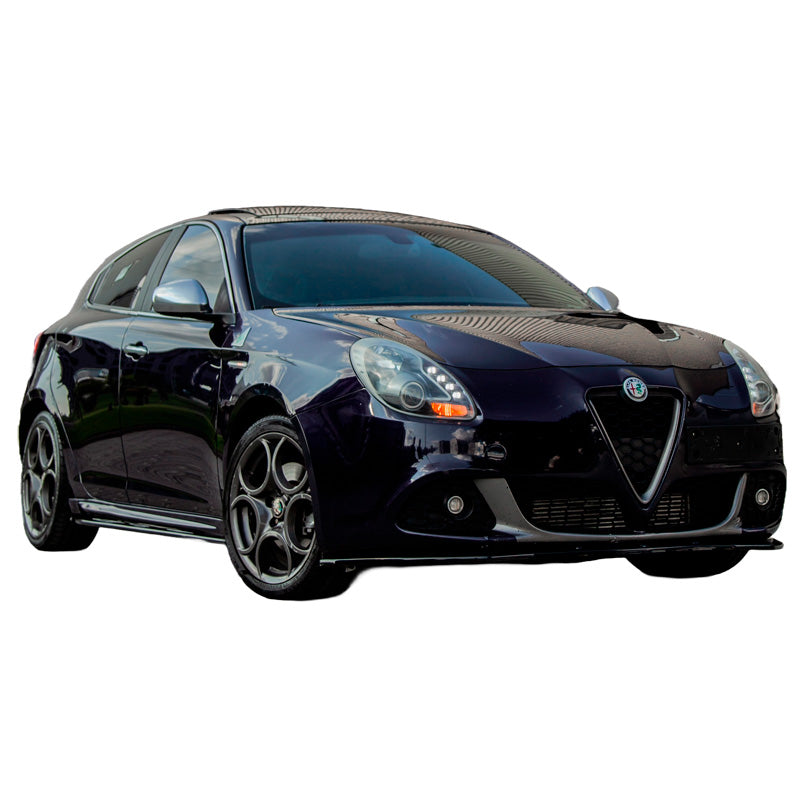 OneWay, Spoiler avant, noir brillant, compatible avec Alfa Romeo Giulietta 2010-2020