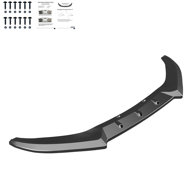 OneWay, Front spoiler, Glossy black, Fits Ford Puma ST/ST-Line (2019-2024)