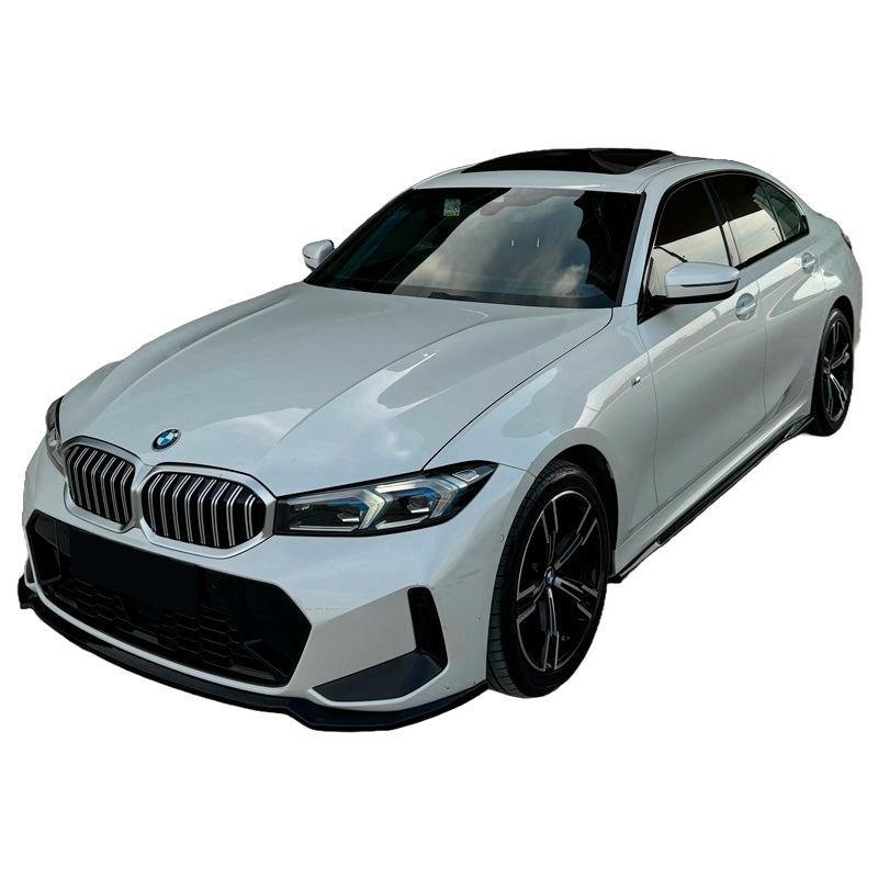 OneWay, Spoiler avant, noir brillant, compatible avec BMW 3-Series G20/G21/M340i M-Pack Facelift 2022-