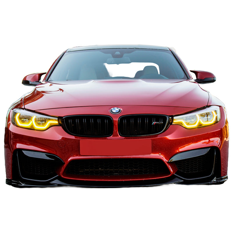 OneWay, Front flaps, Glossy black, Fits BMW M3 F80 (2014-2018) & M4 F82 (2014-2021) – 4 pieces