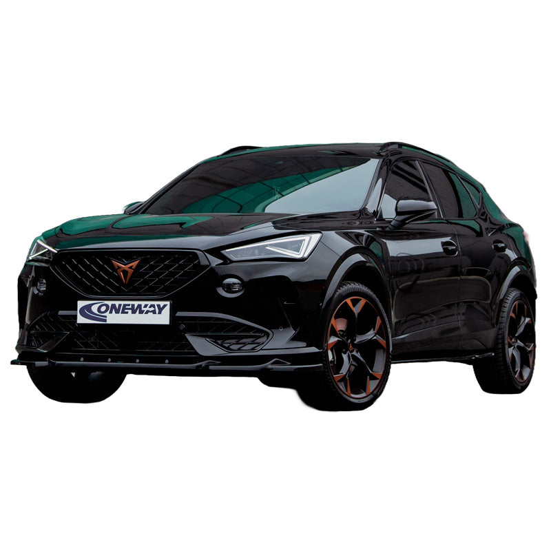 OneWay, Spoiler avant, noir brillant, compatible avec Cupra Formentor 2020-2024, 'Version 3'