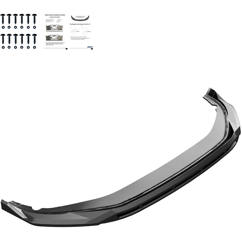 OneWay, Front spoiler, Gloss black, fits Volkswagen Tayron (R41) R-Line (2024-)