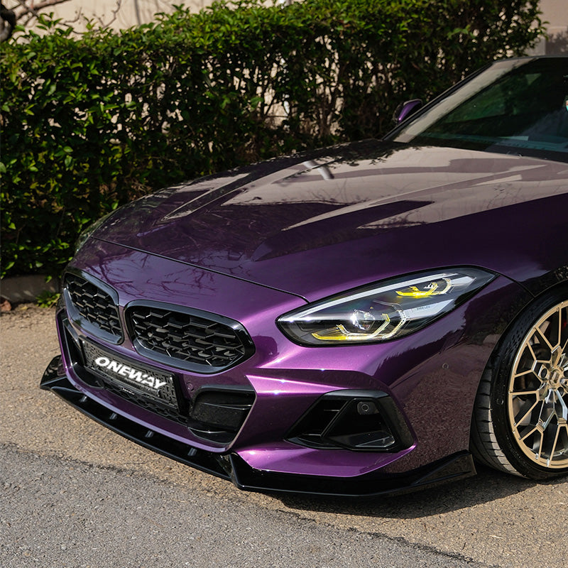OneWay, Spoiler avant, noir brillant, compatible avec BMW Z4 (G29) M-Pack/M40i (2018-2022) & facelift (2022-)
