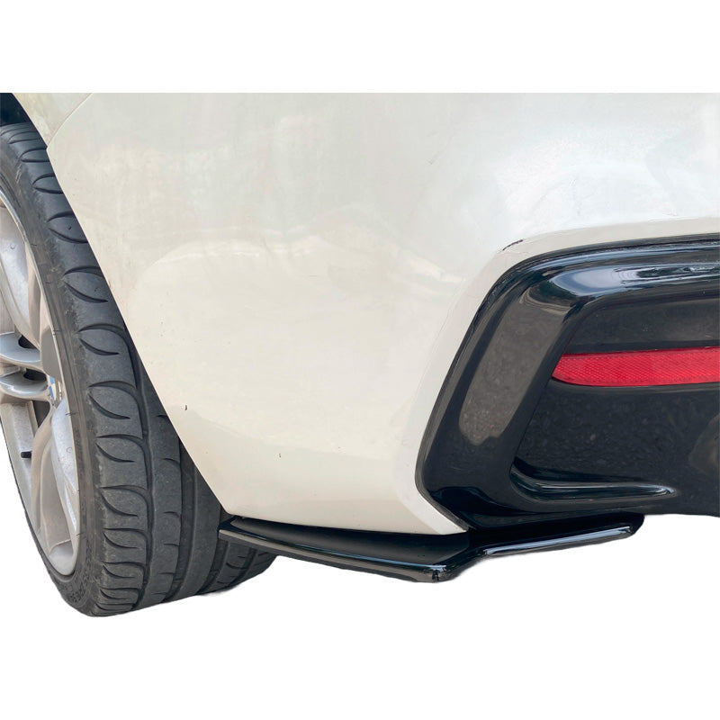 OneWay, Rear Bumper splitters, Glossy Black, Fits BMW 1-Serie F20/F21 M-Power Facelift 2015-2019
