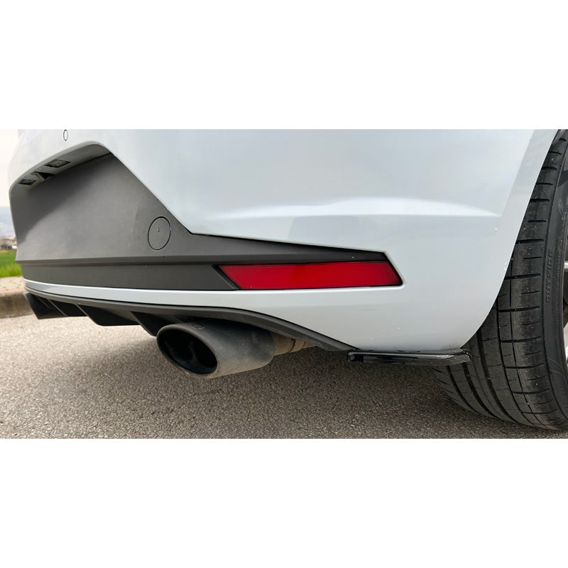 OneWay, Rear Side Diffusers, High-Gloss Black, Fits Seat Leon (5F) HB FR/Cupra 2013-2016, 2-piece set
