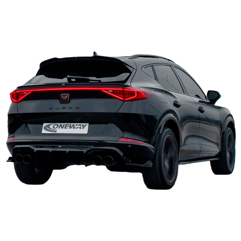 OneWay, Splitters latéraux de pare-chocs arrière, noir brillant, compatible avec Cupra Formentor 2020-, 'Sporty Look' – 2 pièces