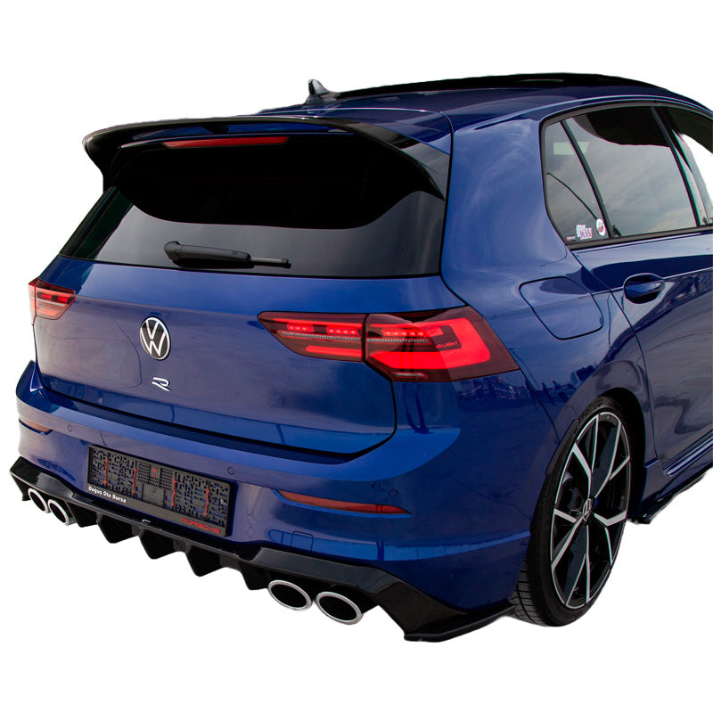 OneWay, Diffuseur de pare-chocs arrière, noir brillant, convient pour Volkswagen Golf VIII HB R (2020-)