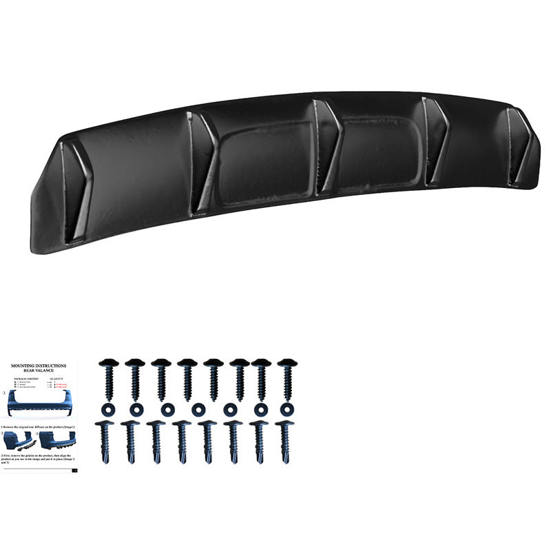 OneWay, Achterdiffusor, glanzend zwart, Geschikt voor Audi SQ5/Q5 S-Line (FY) 2017-2020