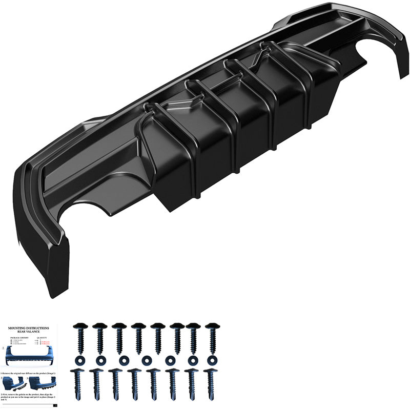 OneWay, Onderlip, matzwart, past op BMW 1-Serie F40 M-Pack/M135i (2019-)