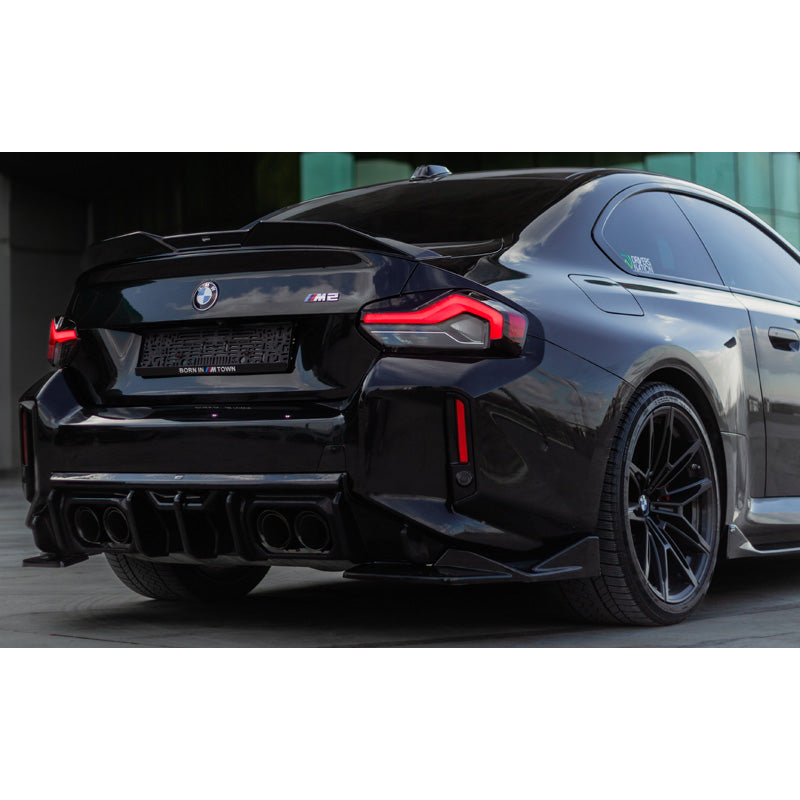 OneWay, Diffuseur de pare-chocs arrière, noir brillant, Convient pour BMW M2 G87 Coupe (2023-), 'Sporty'