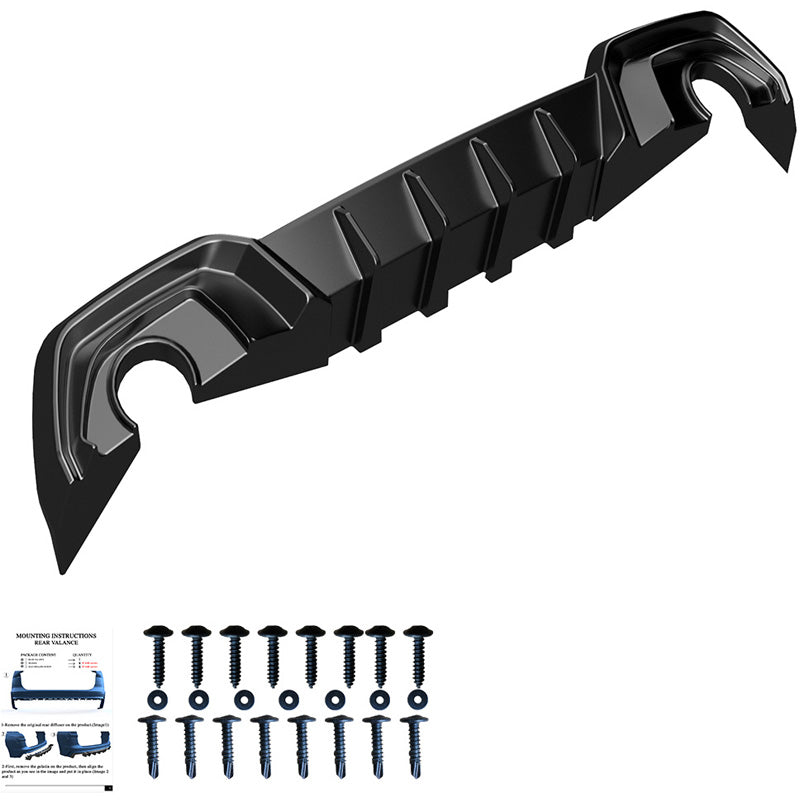 OneWay, Onderlip, matzwart, past op BMW 3-Serie G20/G21 M-Pack (2018-2022)