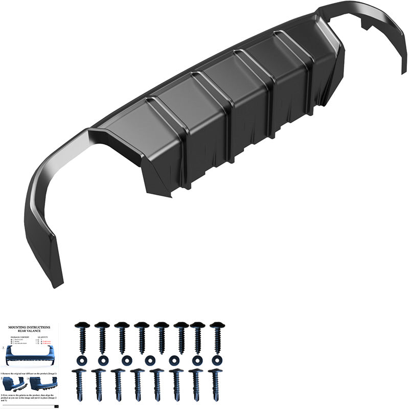 OneWay, lèvre inférieure, noir brillant, compatible avec BMW 4-Serie G26 M-Pack/M440i (2021-)