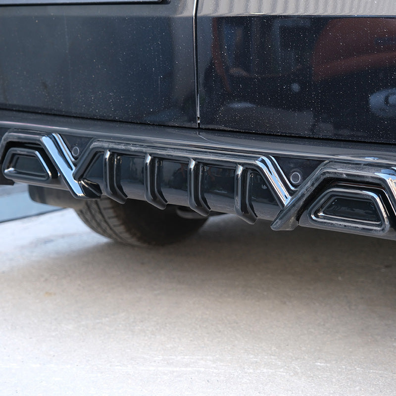 OneWay, Rear Lower Lip, Gloss black, Fits Volkswagen Transporter T7 (2024-) & Ford Transit Custom (V710) (2023-)