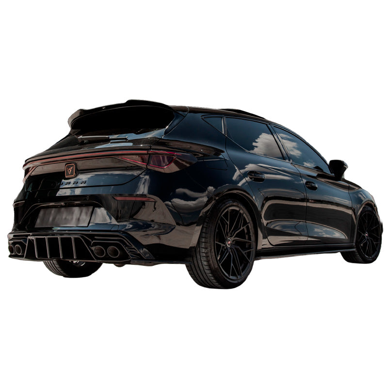 OneWay, Roof Spoiler Cap, Glossy Black, Fits Seat Leon IV HB FR & Cupra Leon HB 2020-
