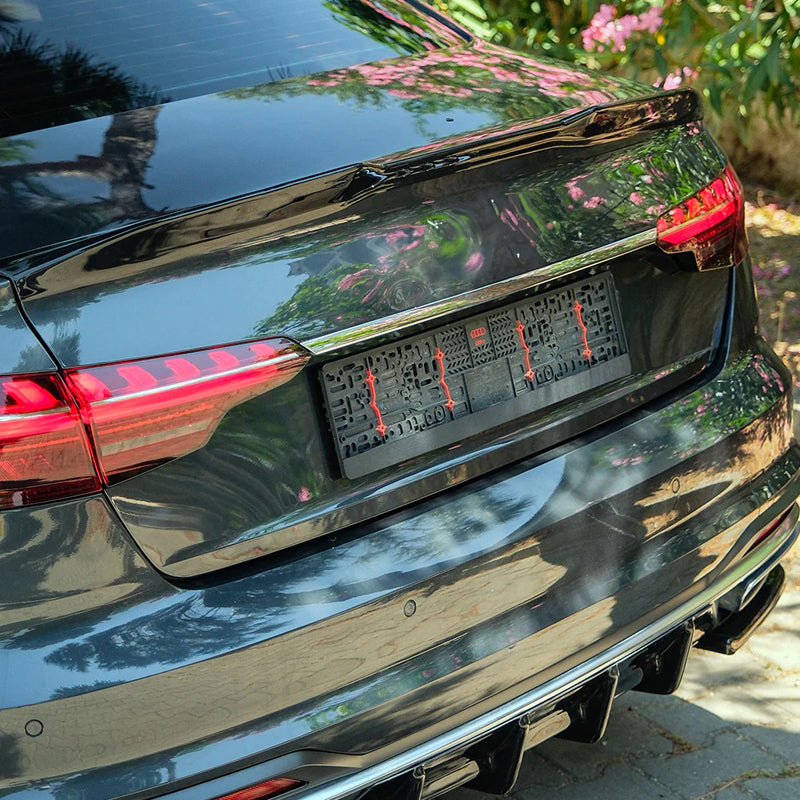 OneWay, Achterspoiler, Mat zwart, past op Audi A4 (B9) Sedan Facelift (2019-2024)