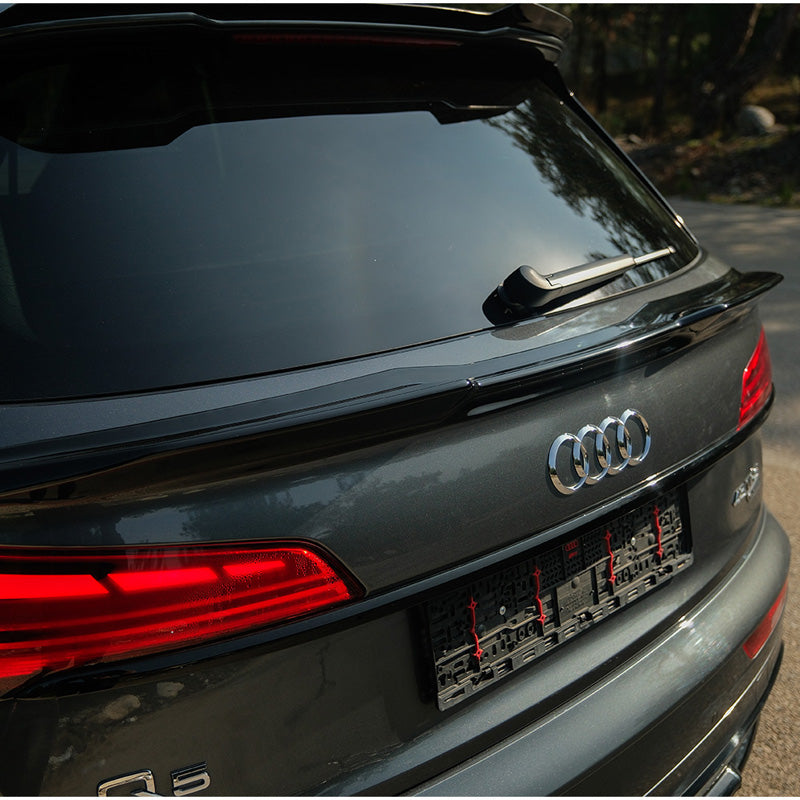 OneWay, Kofferbakspoiler, hoogglans zwart, Geschikt voor Audi Q5 (FY) S-Line Facelift 2020-2024, Zonder Sportback