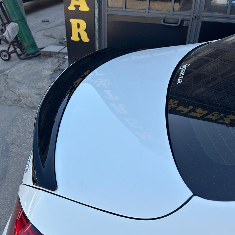 OneWay, Rear spoiler, Glossy black, Fits Mercedes C-Class (W205) Sedan (2014-2021) incl. AMG