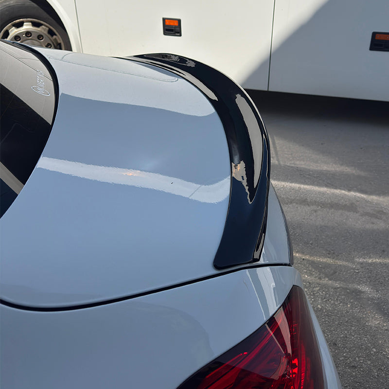 OneWay, Rear spoiler, Glossy black, Fits Mercedes E-Class (W212) Sedan Facelift (2012-2016) incl. AMG