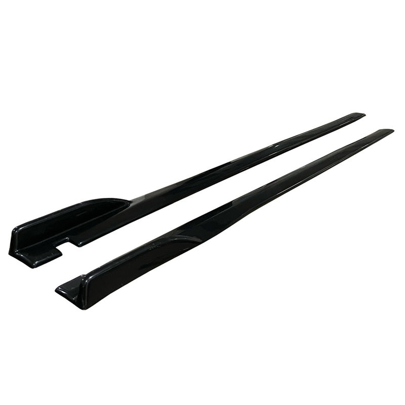 OneWay, Sideskirts, Universal, hoogglans zwart, Lengte 190 cm, 2-delige set
