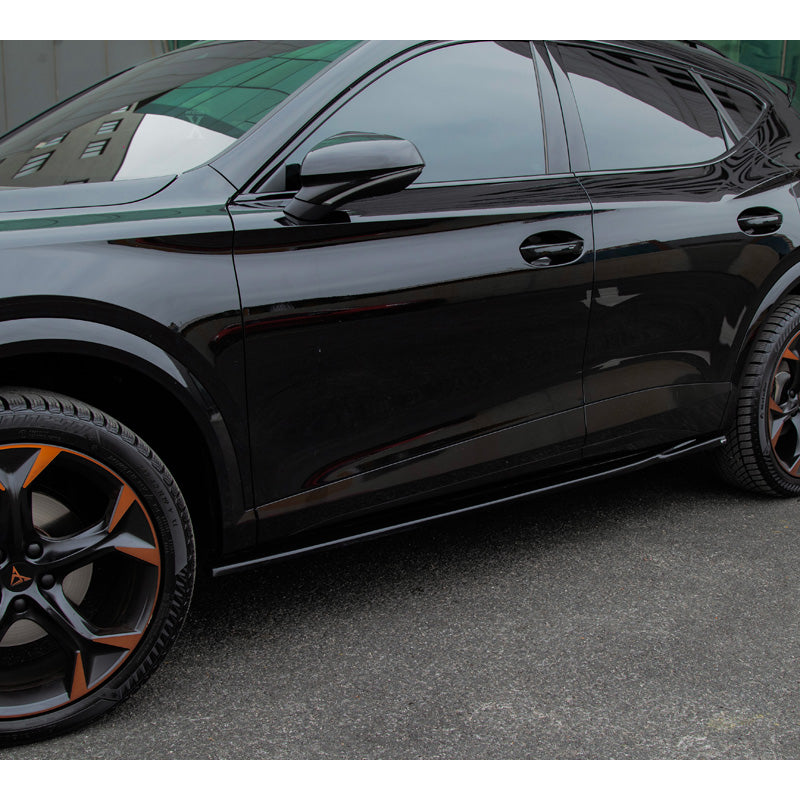 OneWay, bas de caisse, noir brillant, convient pour Cupra Formentor 2020-, kit de 2 pièces