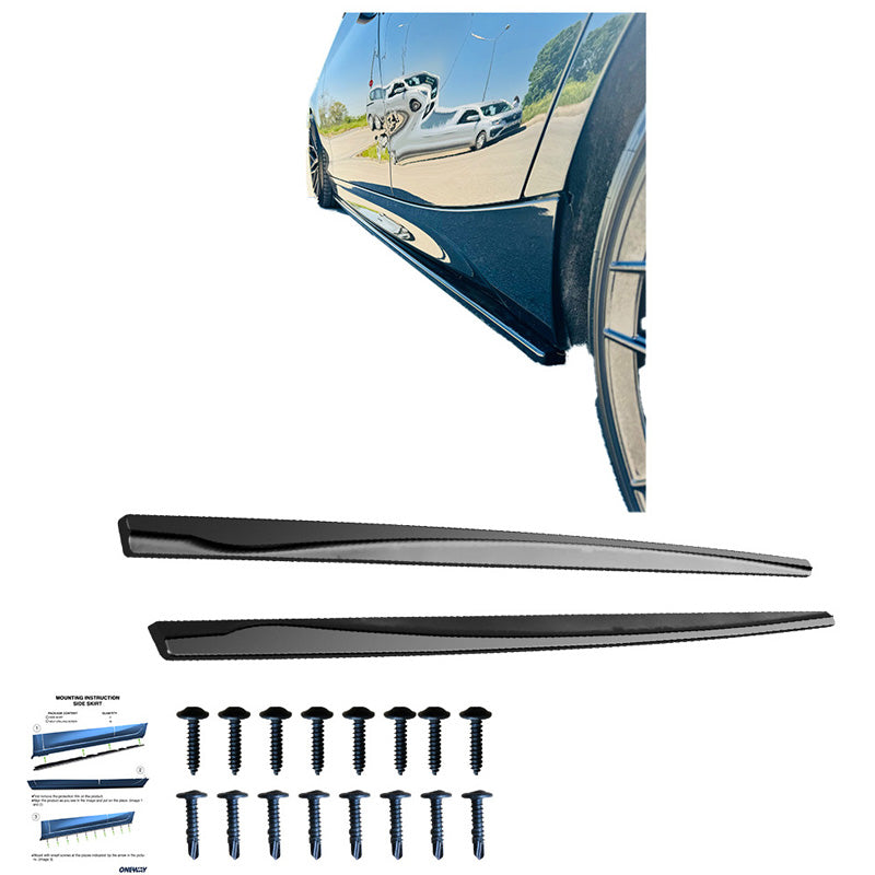OneWay, Sideskirts, hoogglans zwart, Geschikt voor BMW 1-Series F20/F21 M-Power 2011-2019