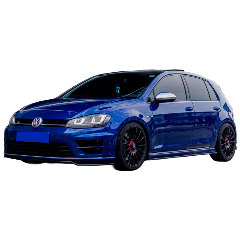 OneWay, Side Skirts, Glossy Black, Fits Volkswagen Golf VII HB/Variant R (2013-2016)
