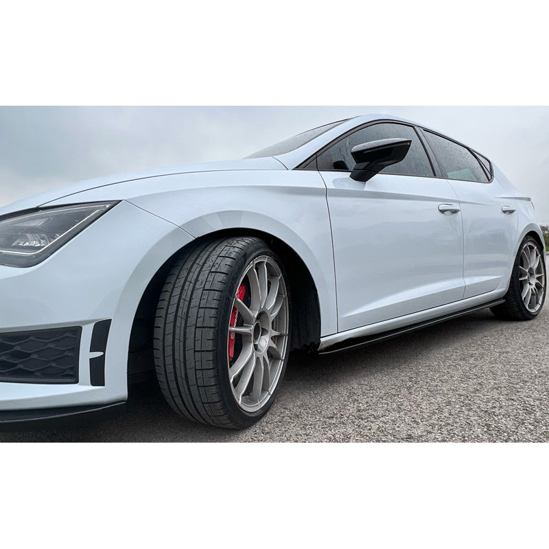 OneWay, Side Skirts, Gloss Black, Fits Seat Leon (5F) HB/ST 2013-2020, 2-piece set