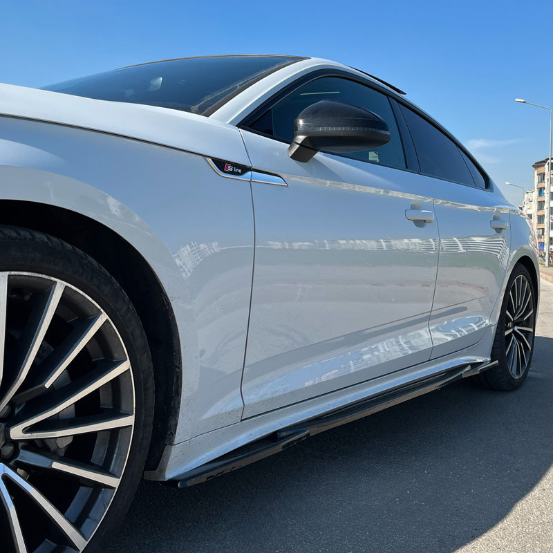 OneWay, Side Skirts, Glossy Black, Fits Audi A5 F5 Sportback S-Line/S5 Facelift 2019-, 2-piece set