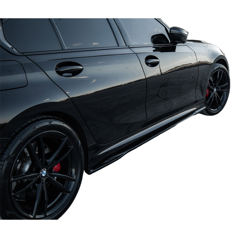 OneWay, Side skirts, Glossy Black, Fits BMW 3-Series G20/G21 M-Pack/M340i 2022-, 2-piece set