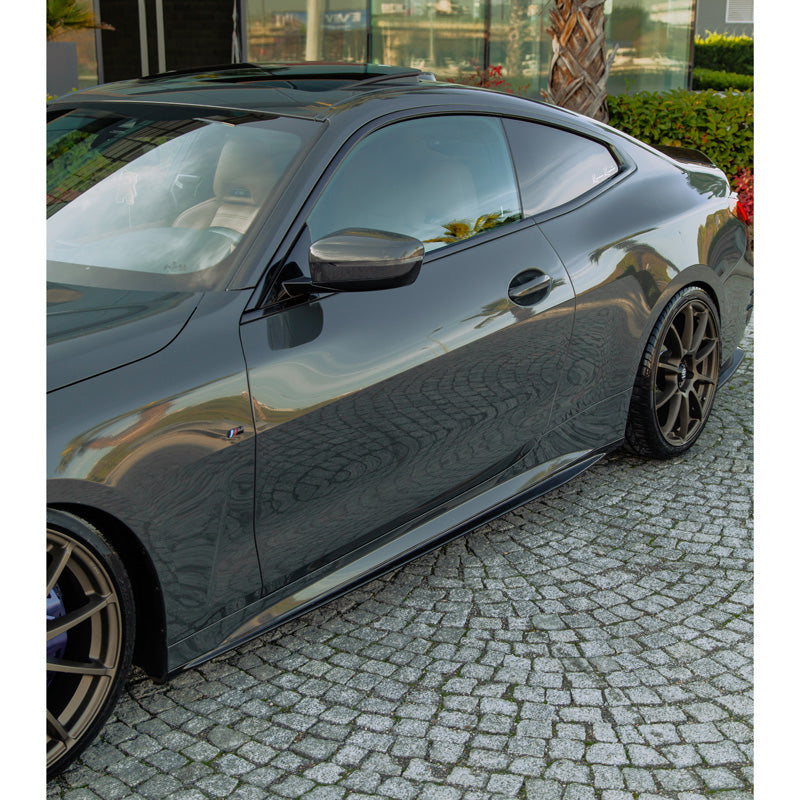 OneWay, Side skirts, Glossy Black, Fits BMW 4-Series G22/G23 Coupe/Convertible M-Pack/M440i 2020-2024 & Facelift 2024