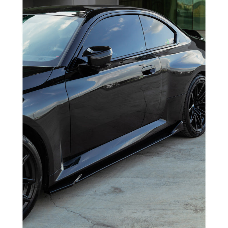 OneWay, Side skirts, Glossy Black, Fits BMW M2 G87 Coupe (2023-), 2-piece set