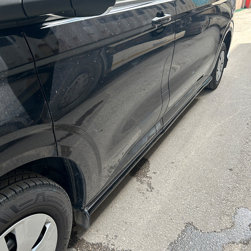 OneWay, Side skirts, Gloss black, 4-piece, fits Volkswagen Transporter T7 (2024-) & Ford Transit Custom (V710) (2023-)
