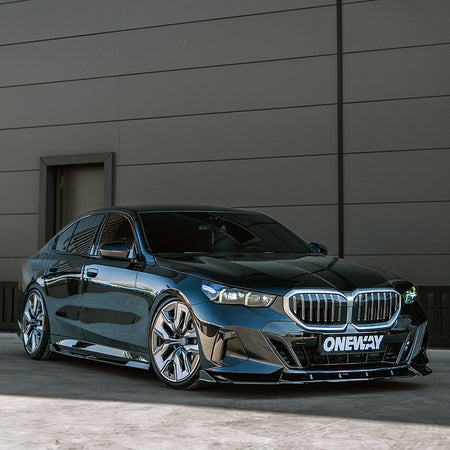 OneWay, Sideskørte, Blank sort, passer til BMW 5-Serie G60/G61 Sedan/Touring M-Pakke (2023-)