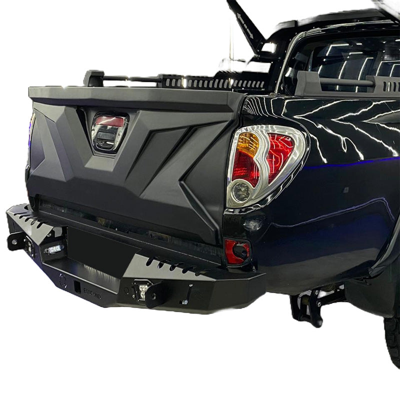 OneWay, Tailgate cover, Matte Black, Fits Mitsubishi L200 Triton 4 (2010-2014)